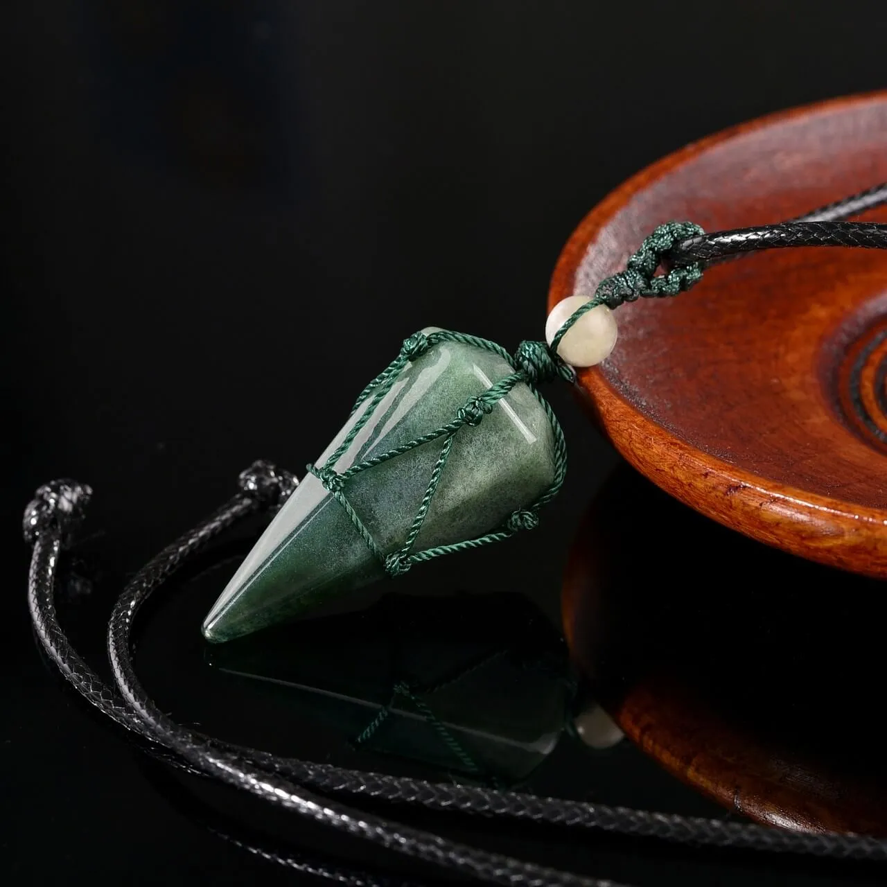 6 Facet Natural Healing Crystal Pendant Necklace | Jovivi