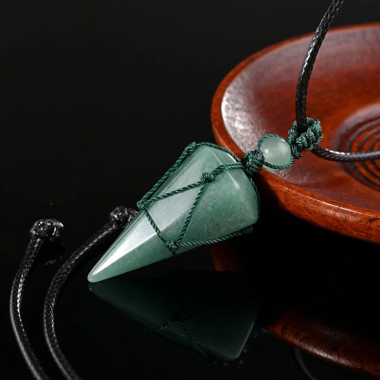 6 Facet Natural Healing Crystal Pendant Necklace | Jovivi