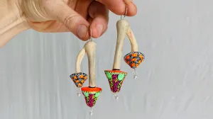 Alebrije Mushroom Earrings. Sterling Silver. Atelier Aadya. 0258