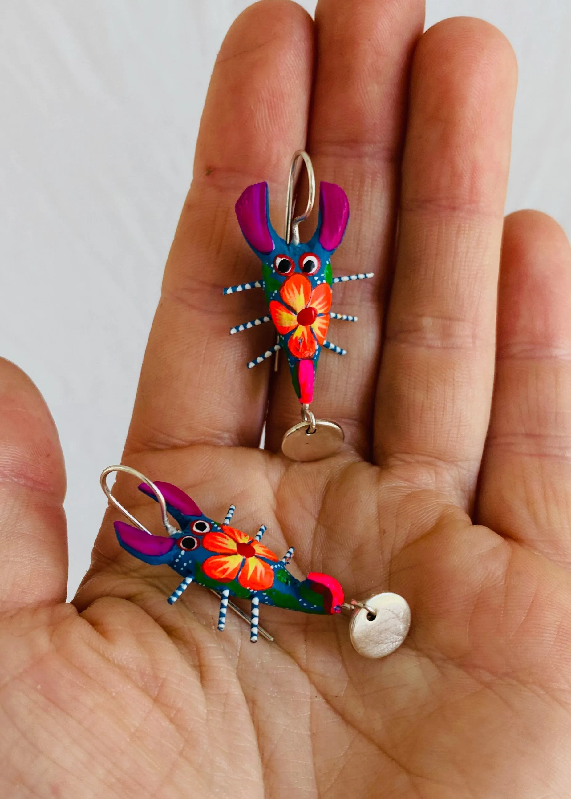 Alebrije Scorpion Earrings. Sterling Silver. Atelier Aadya.