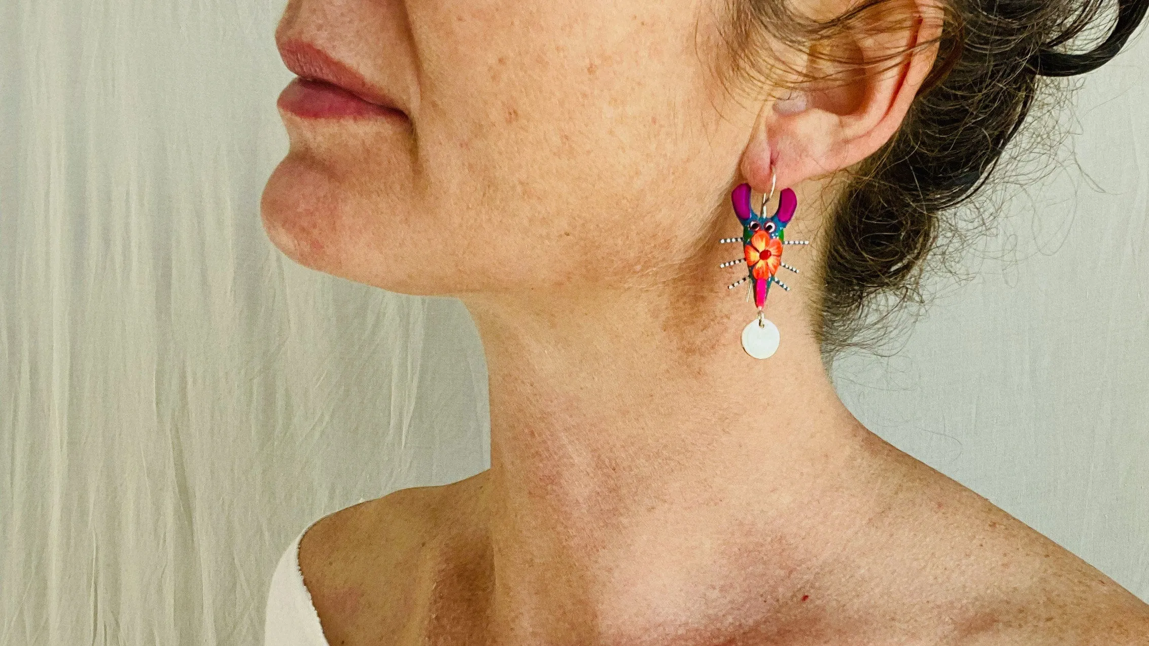 Alebrije Scorpion Earrings. Sterling Silver. Atelier Aadya.