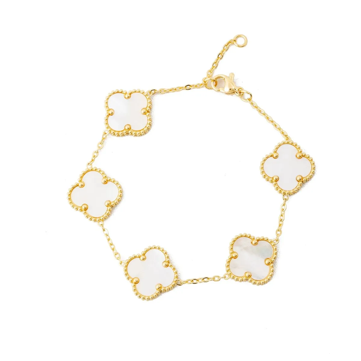Cress Clover Bracelet (White)