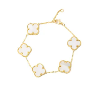 Cress Clover Bracelet (White)