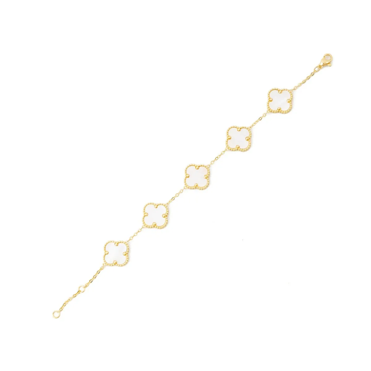 Cress Clover Bracelet (White)