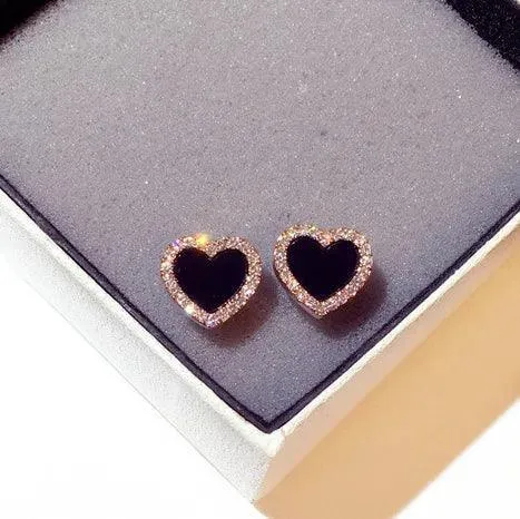 Enchanting Rose Gold Heart Earrings: Romantic Summer Glam for Her