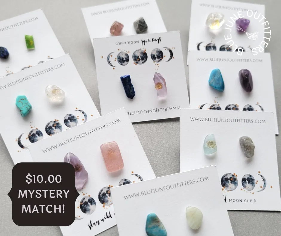 Gemstone Stud Earrings | Mystery Match