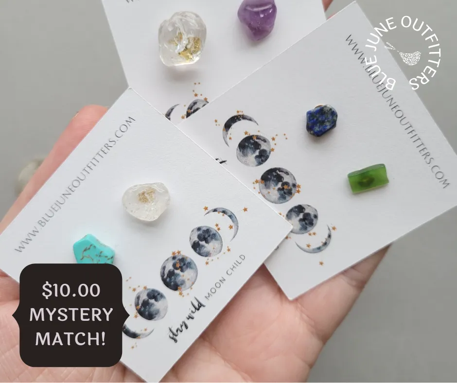 Gemstone Stud Earrings | Mystery Match