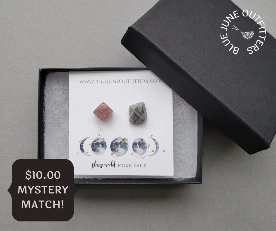 Gemstone Stud Earrings | Mystery Match