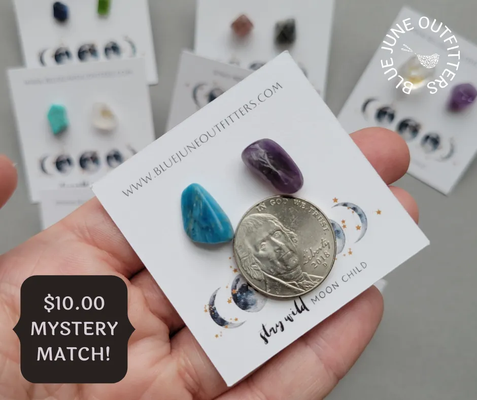 Gemstone Stud Earrings | Mystery Match