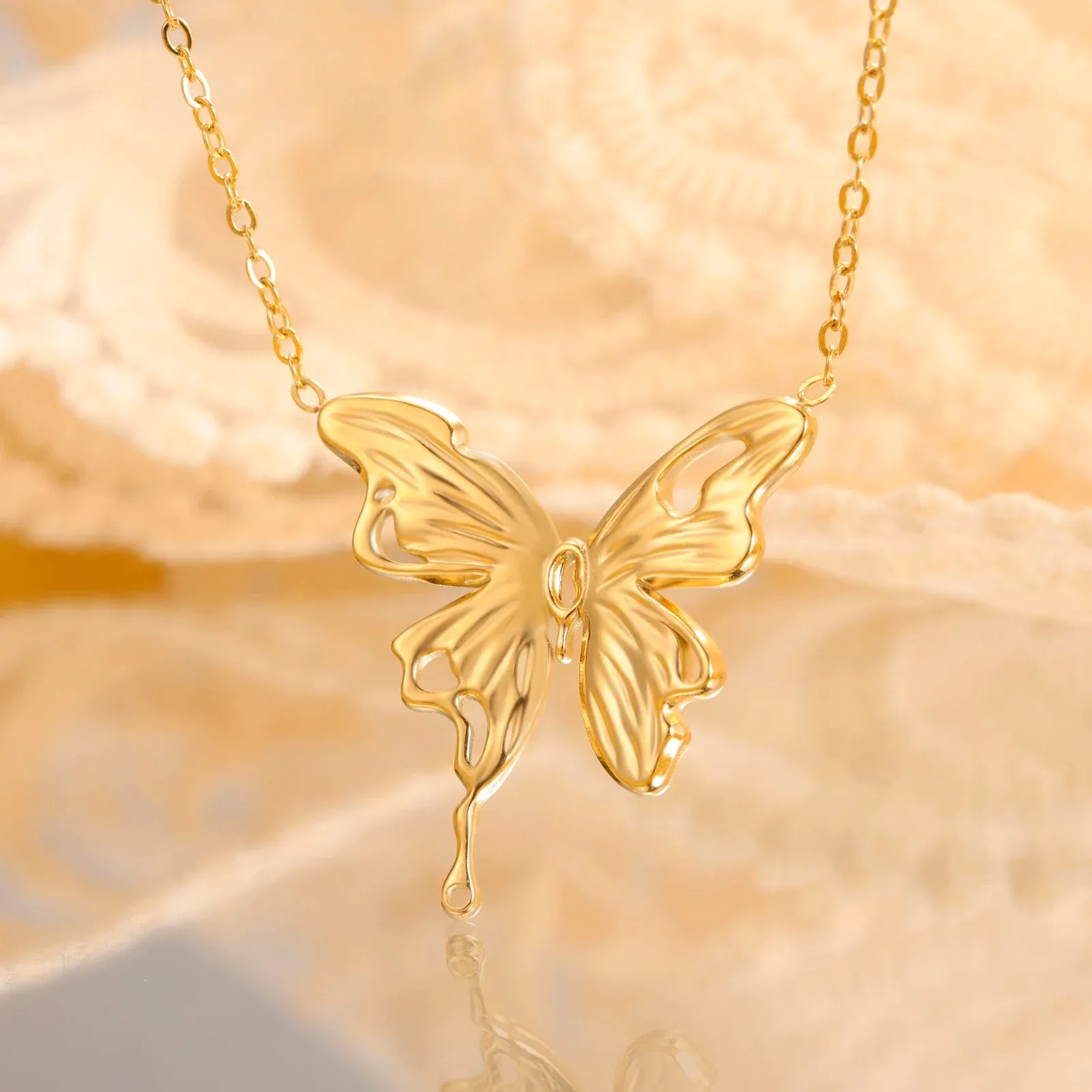 Golden Butterfly Charm