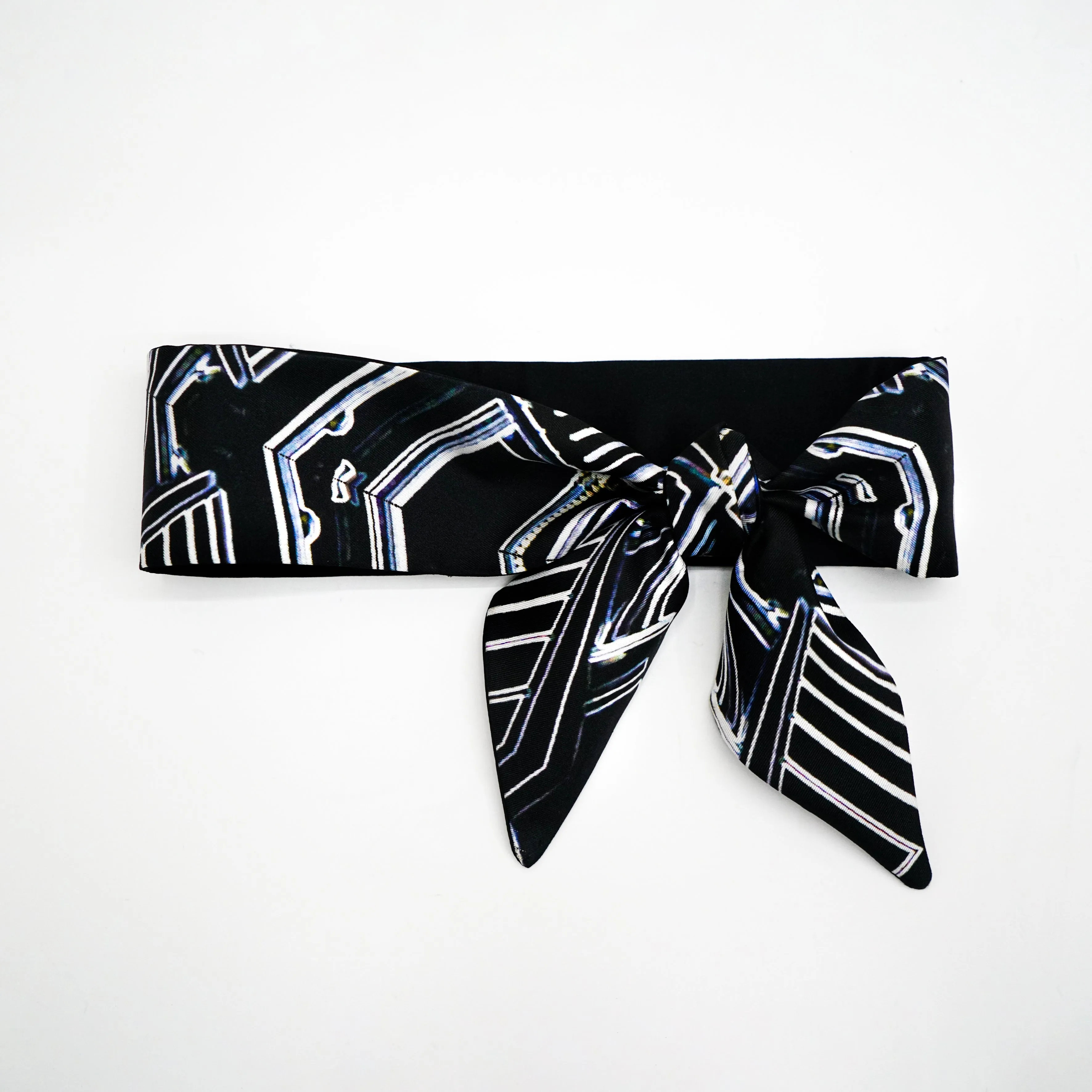 IM the 2-IN-1 Silk Twilly Scarf ( Neoned 1881 ) - Made in Hong Kong - 香港製造
