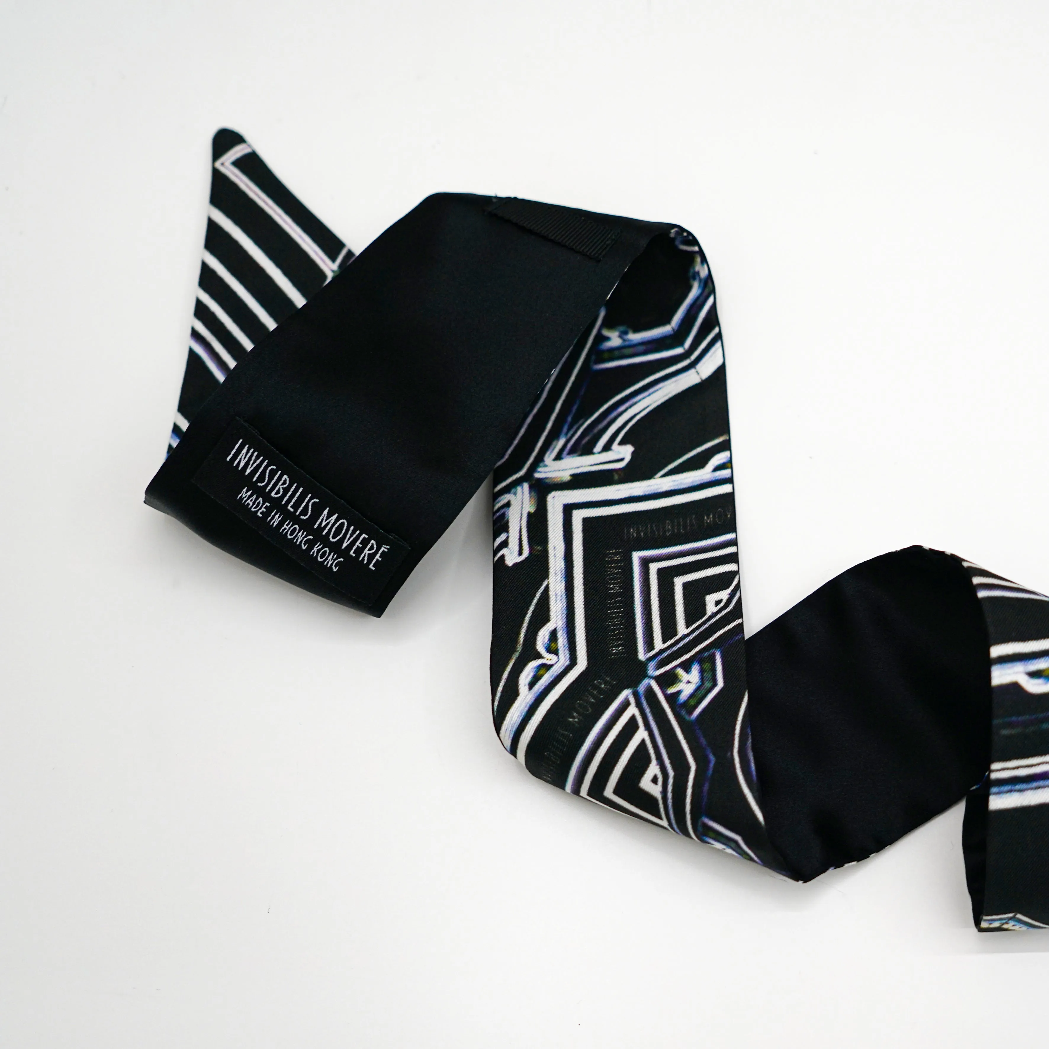 IM the 2-IN-1 Silk Twilly Scarf ( Neoned 1881 ) - Made in Hong Kong - 香港製造