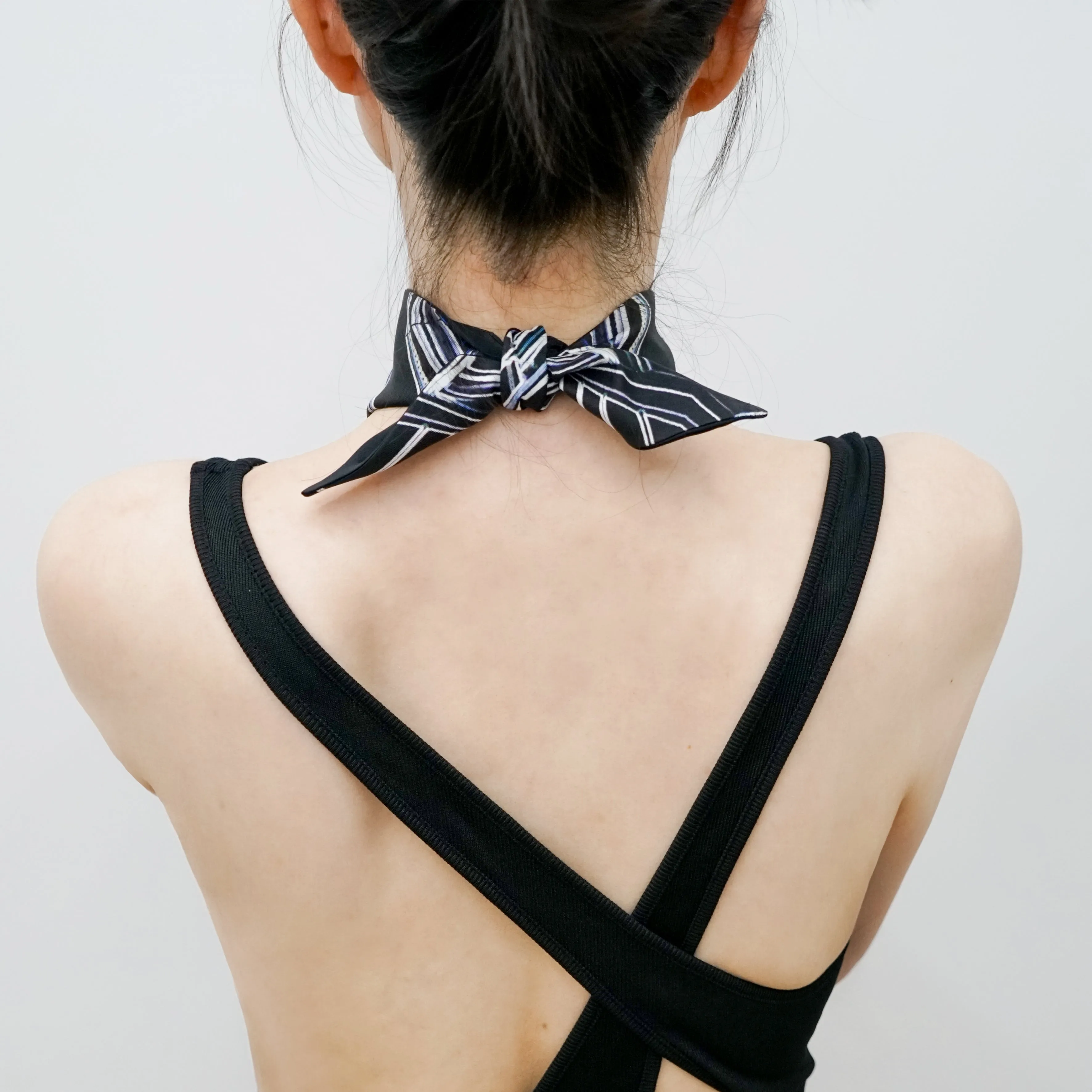 IM the 2-IN-1 Silk Twilly Scarf ( Neoned 1881 ) - Made in Hong Kong - 香港製造