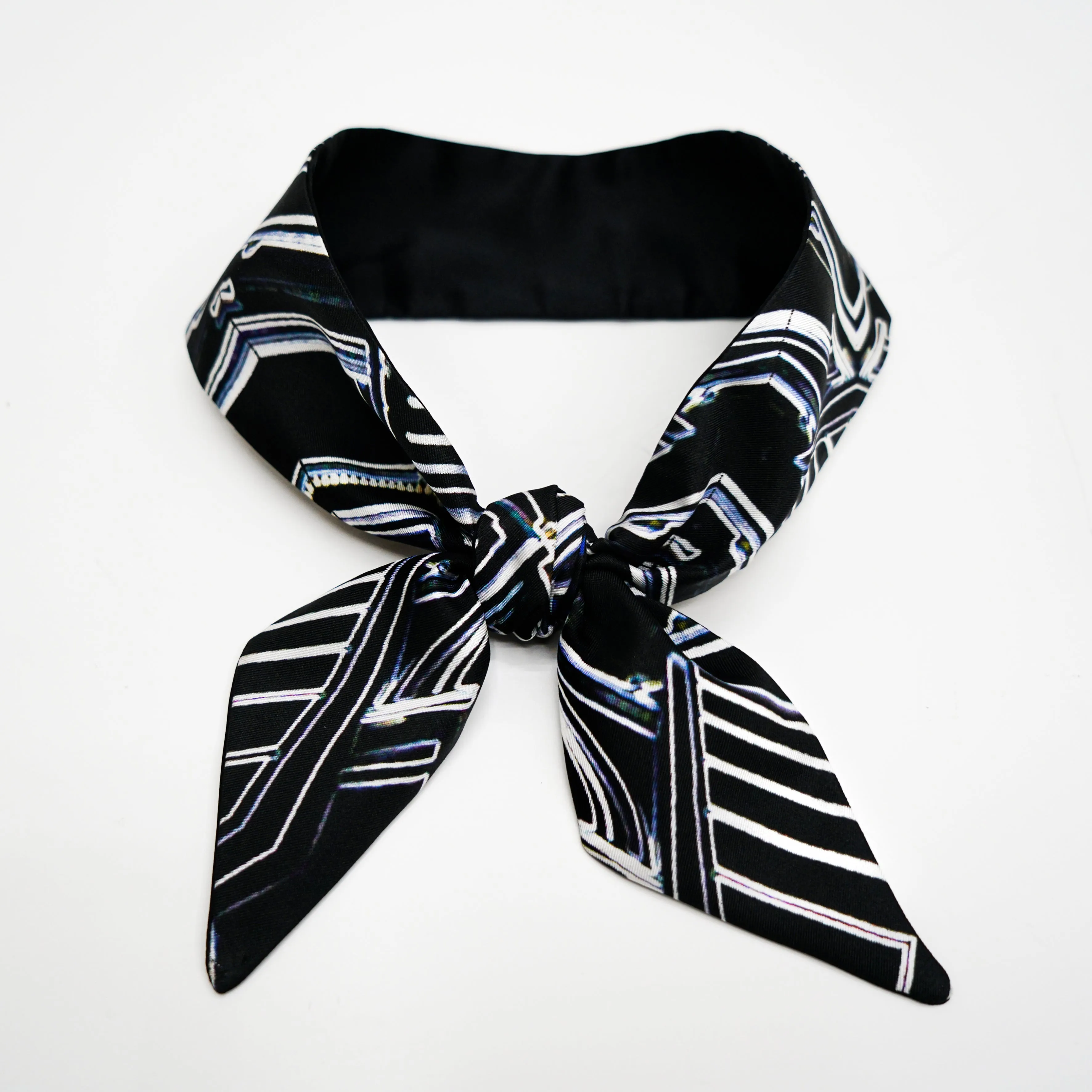 IM the 2-IN-1 Silk Twilly Scarf ( Neoned 1881 ) - Made in Hong Kong - 香港製造