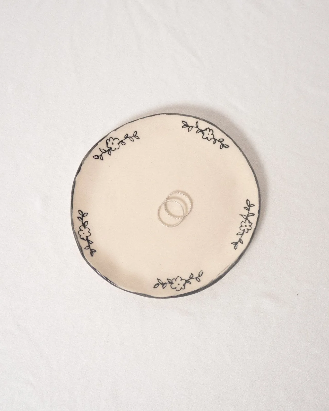 Ivy Catchall Plate - Black