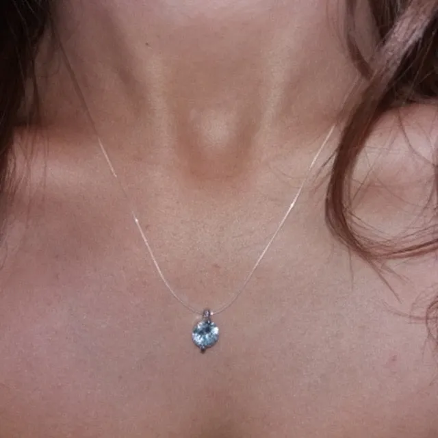 Multilayer Crystal Pendant Choker