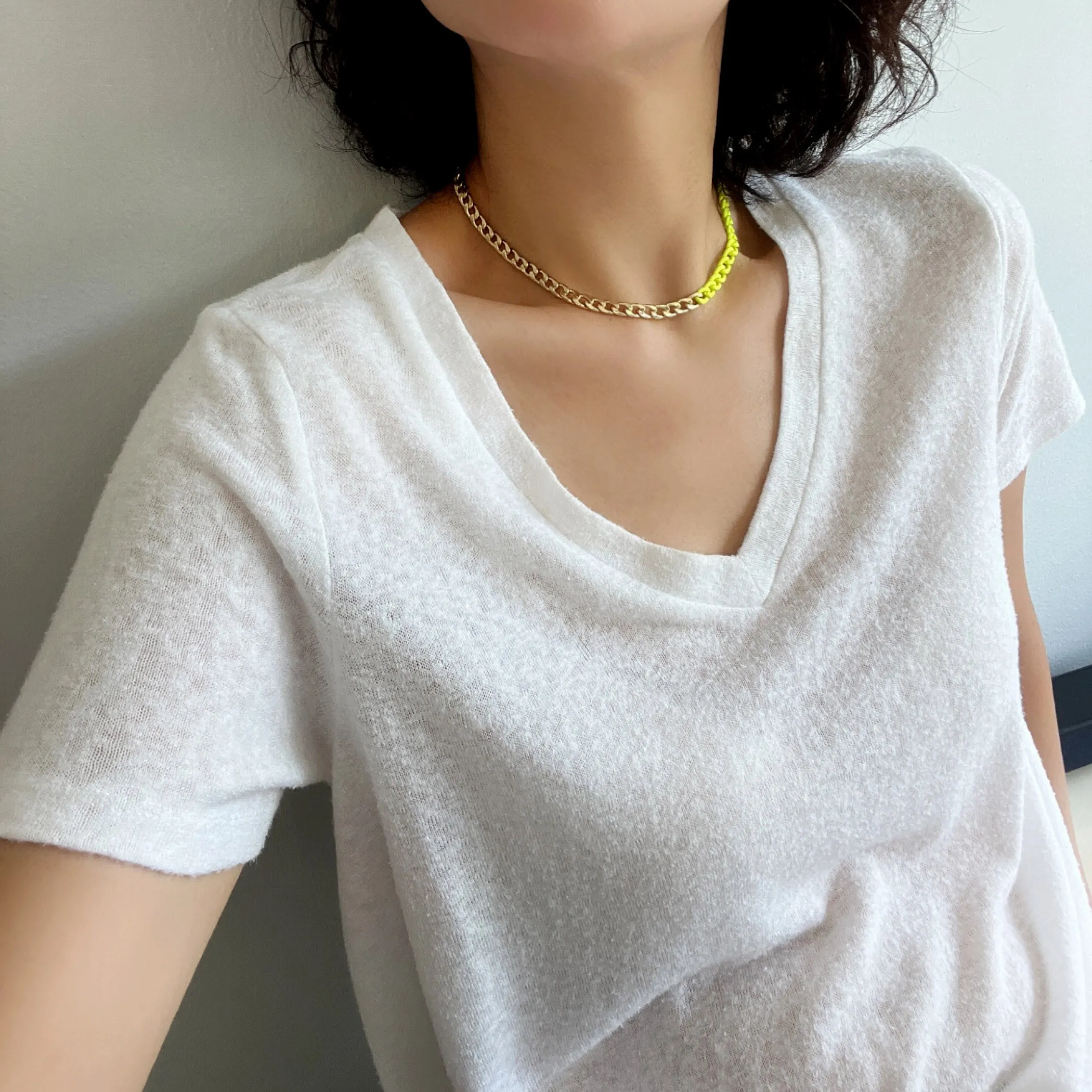 Neon Cuban Chain Necklace