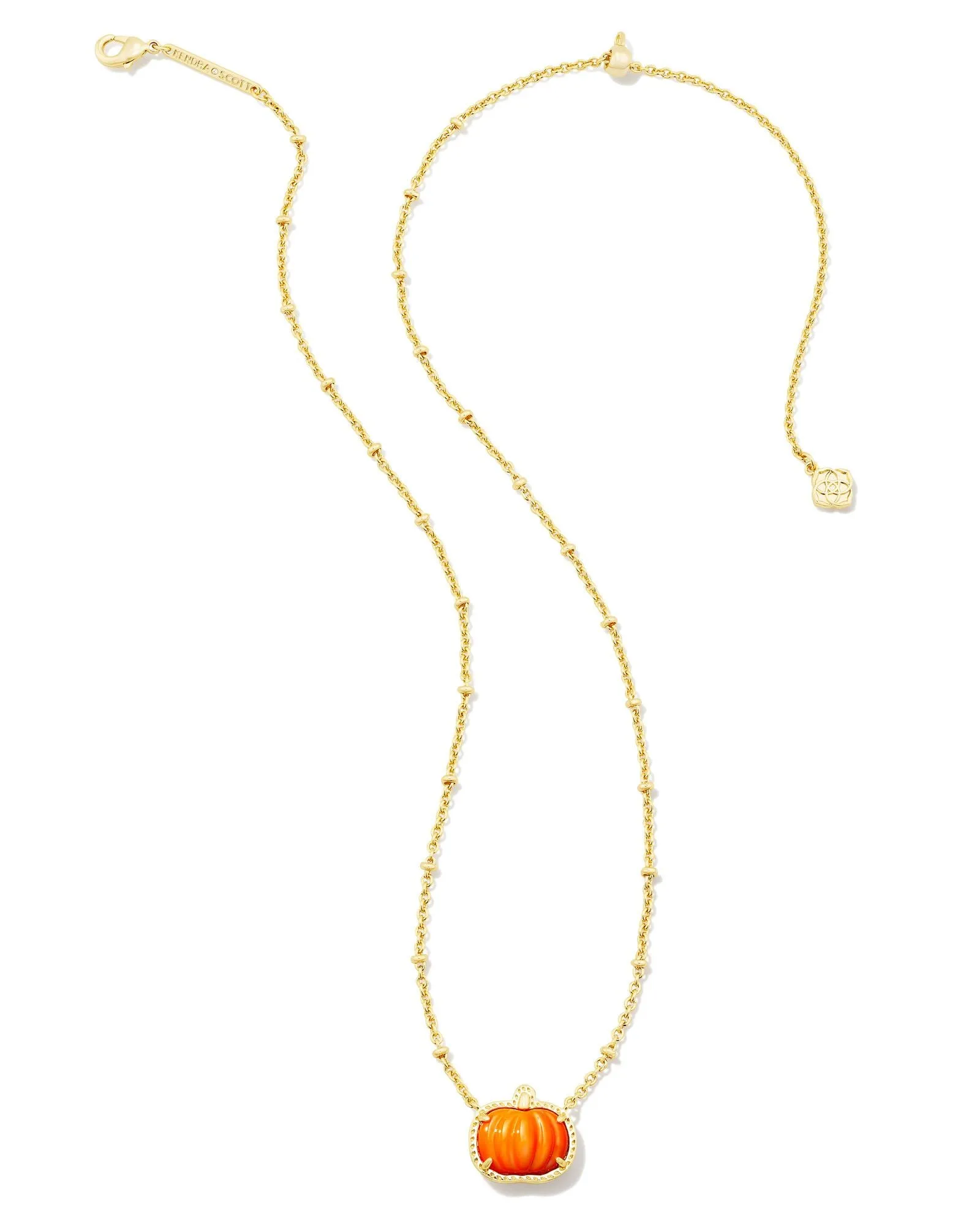 Pumpkin Short Pendant Necklace
