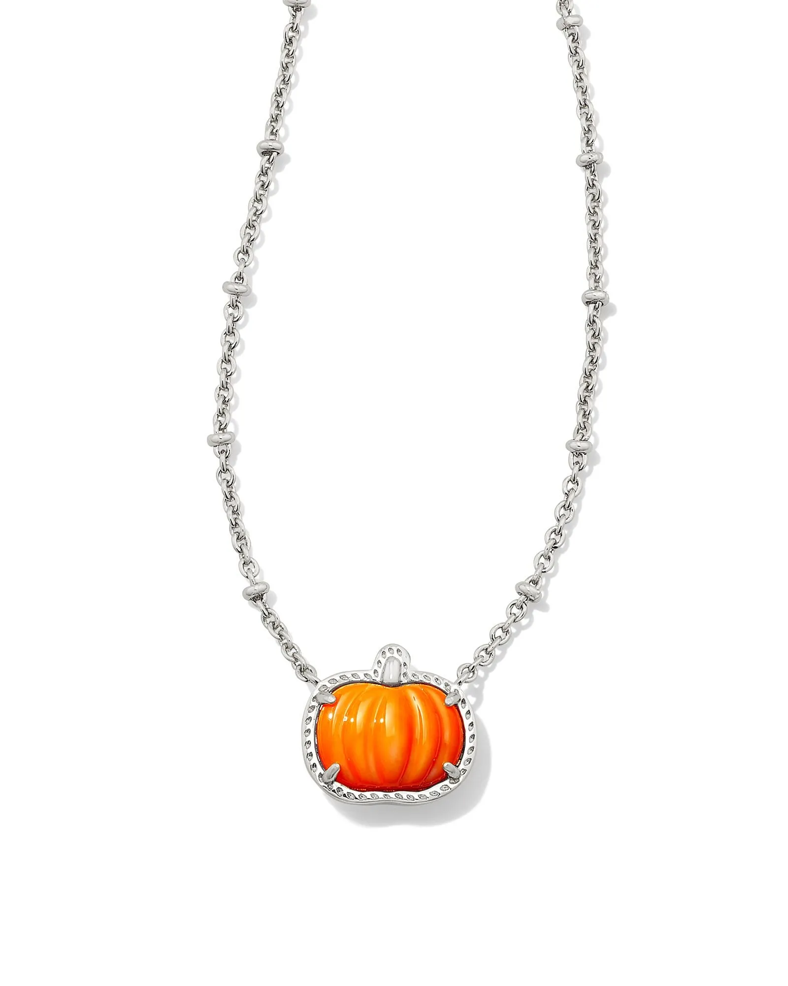 Pumpkin Short Pendant Necklace