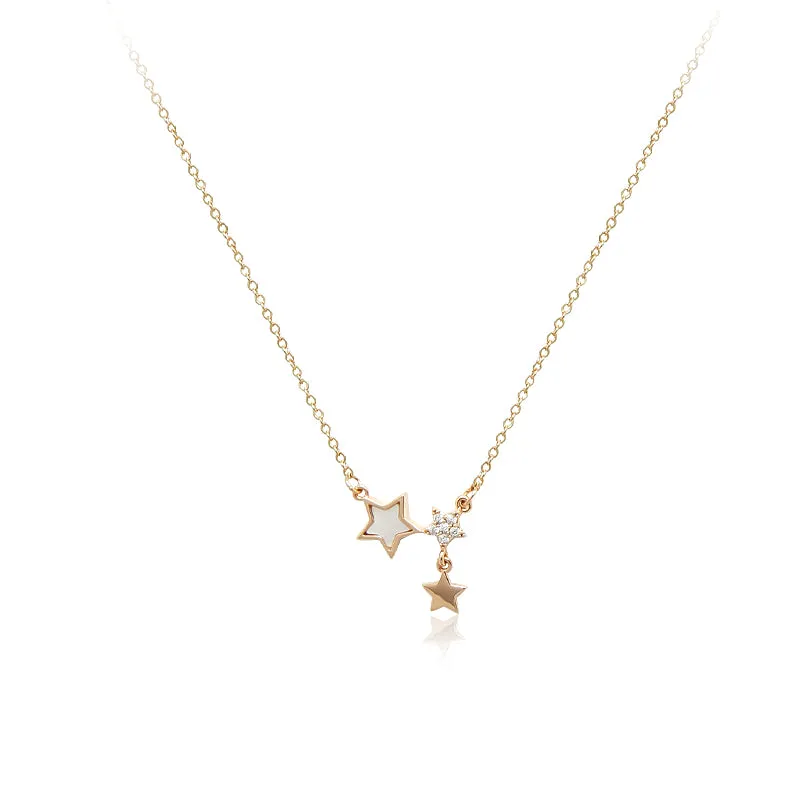 Star Mother of Pearl Necklace