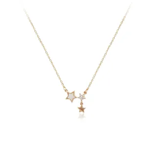 Star Mother of Pearl Necklace